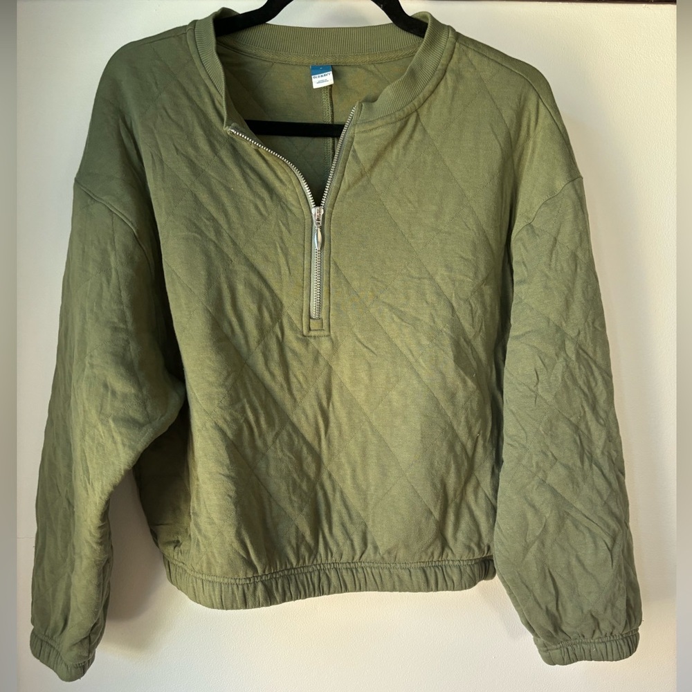 Old Navy Olive Green Quilted Jacket